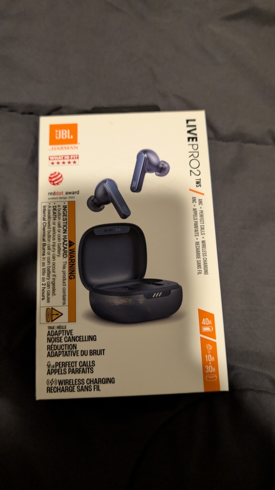 JBL Live Pro 2 TWS True Wireless Bluetooth Noise Cancelling Earbuds – Blue
