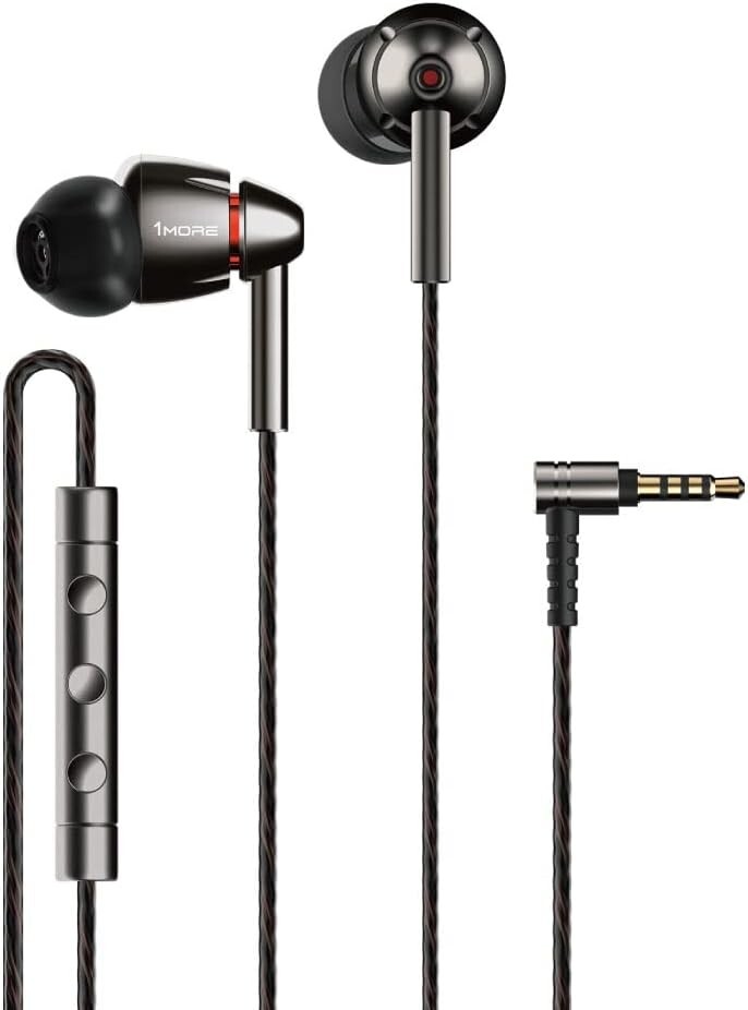 Quad Driver in-Ear Earphones Hi-Res High Fidelity Headphones Warm Bass, Spaci…