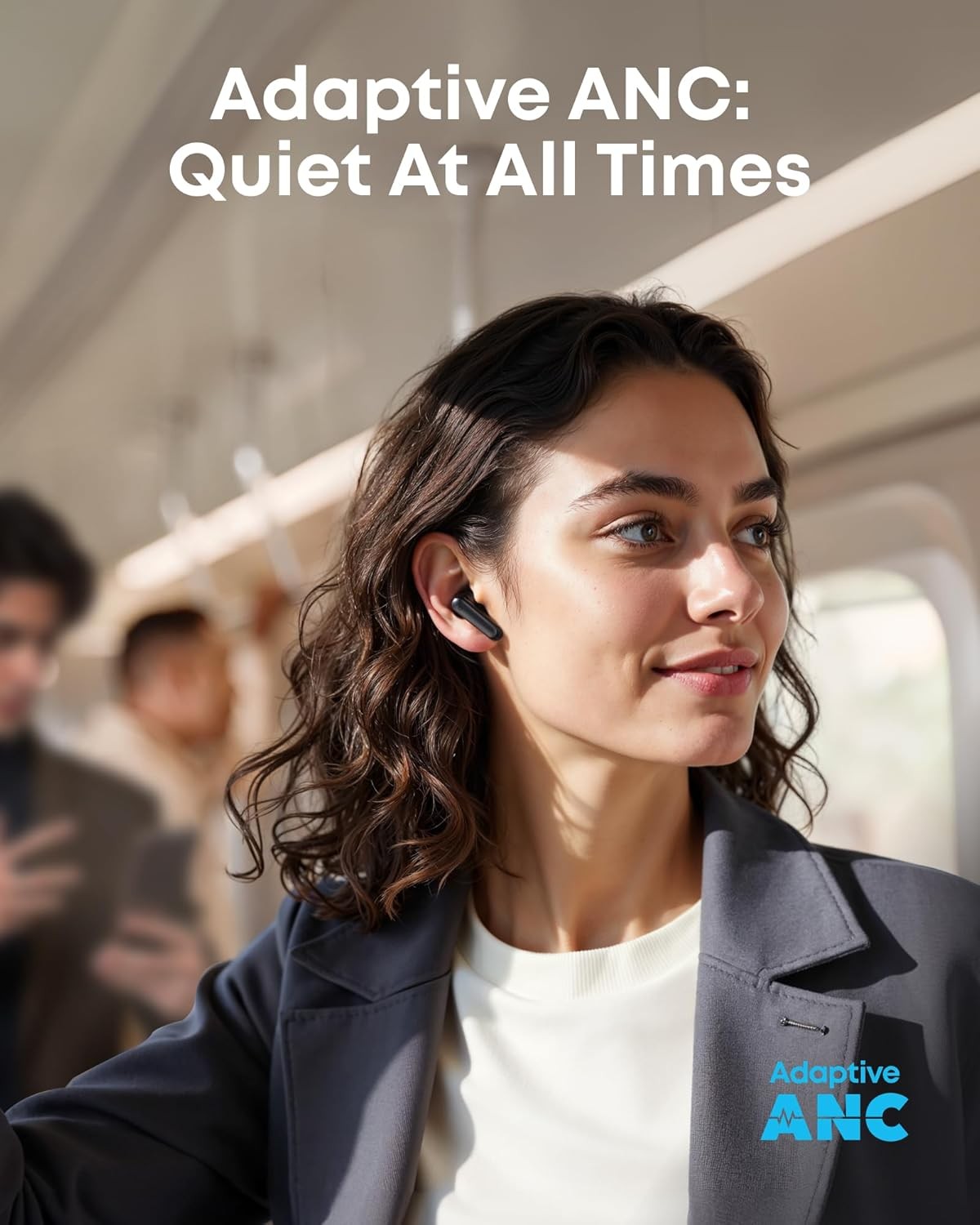 Soundcore P41i by Anker, Adaptive Noise Cancelling Earbuds with Portable Charger