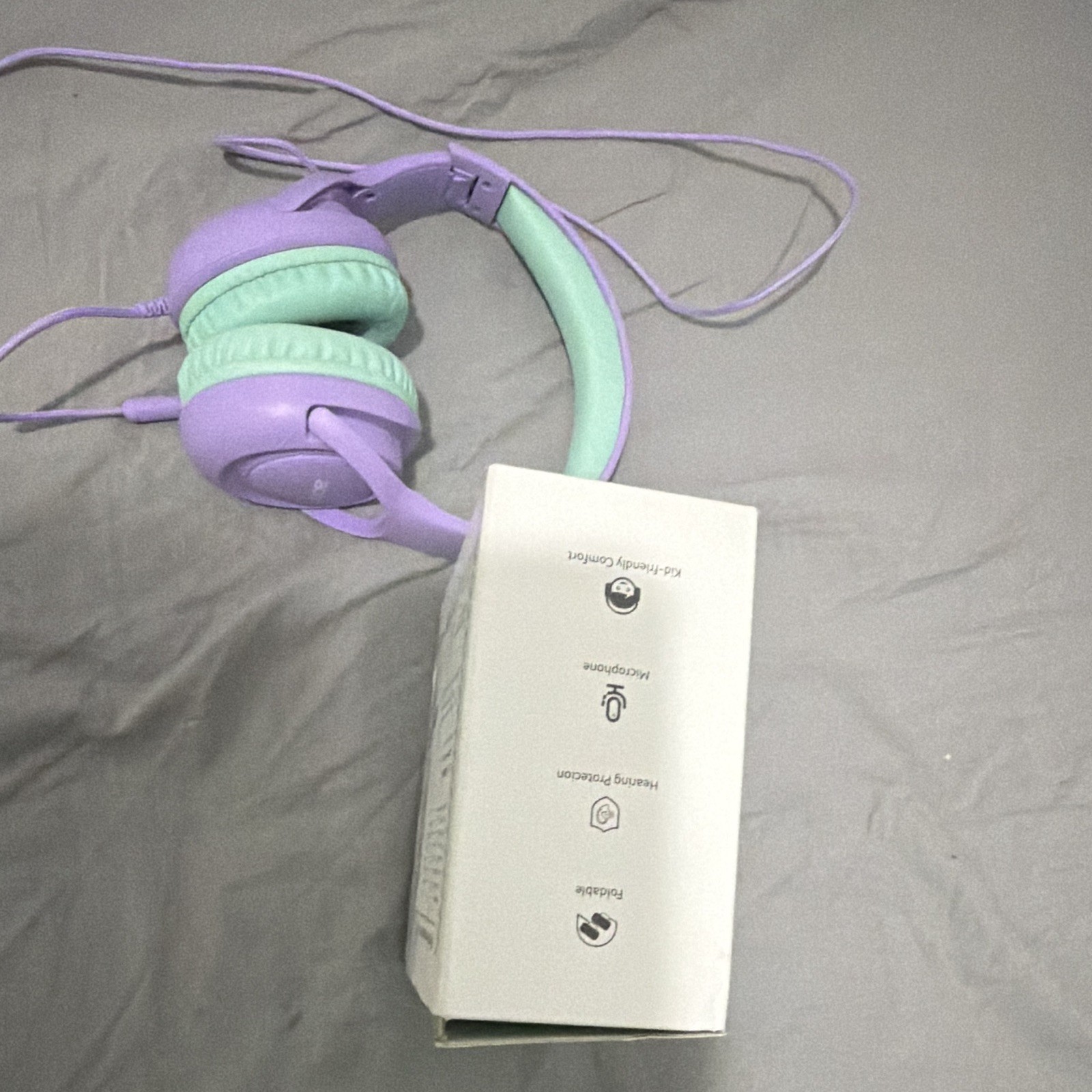 Acer HK03 Wired On-Ear Headphones 3.5mm Foldable Stereo Purple/Green