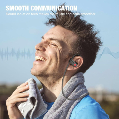 Boean Bluetooth Headphones, Wireless Headphones with 16 Hours Playtime Black