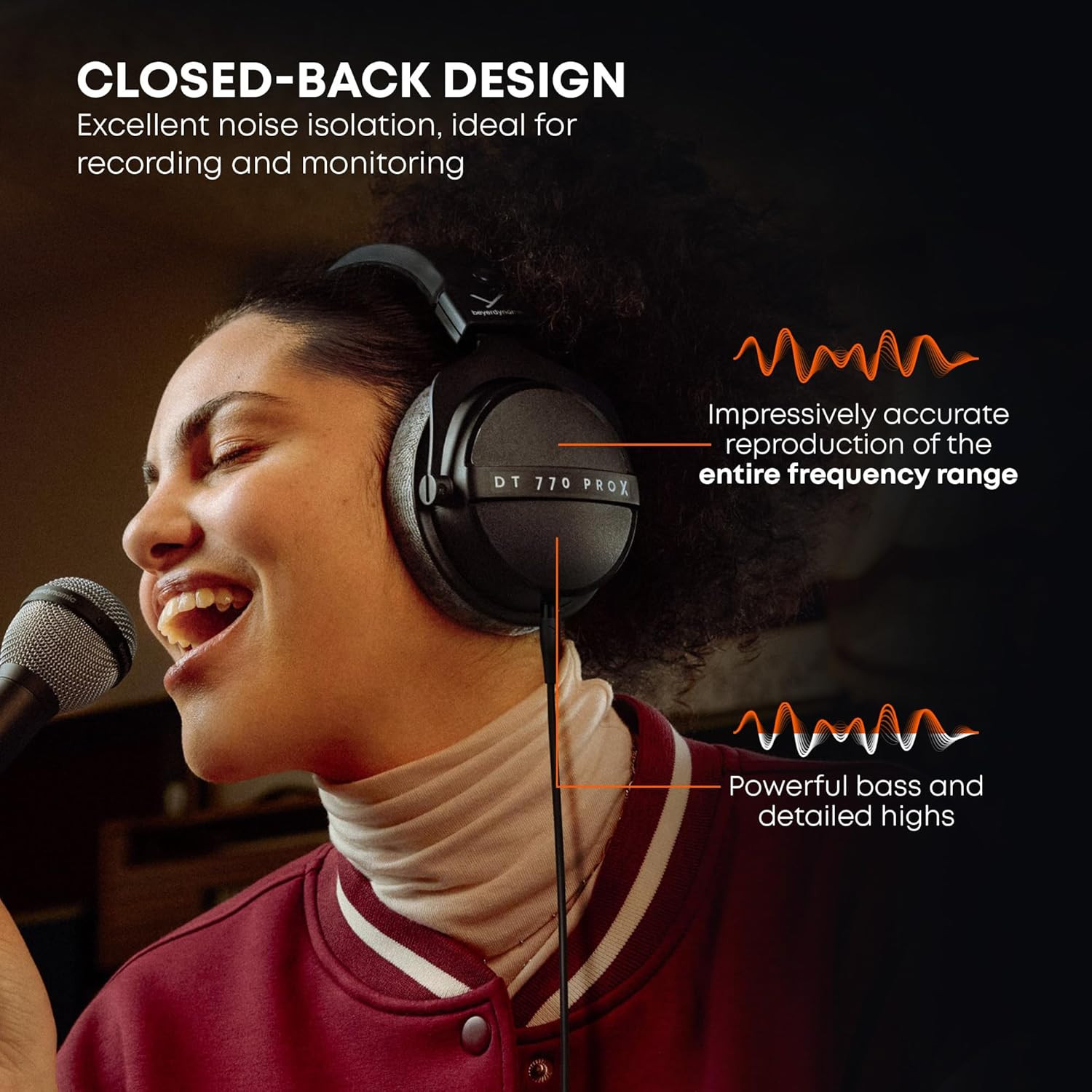 DT 770 Pro X Wired Over-Ear Headphones, 48 Ohm, Closed-Back Professional Recordi