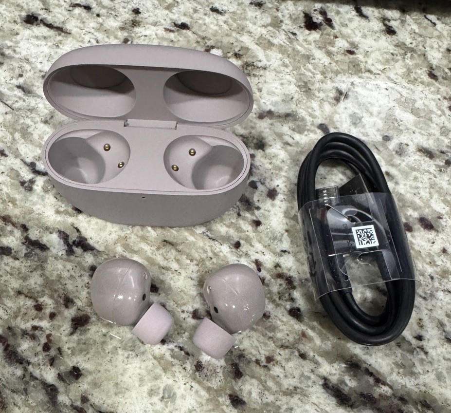Sony WF-1000XM5 Truly Wireless Noise Cancelling Earbuds Headphones – Smoky Pink