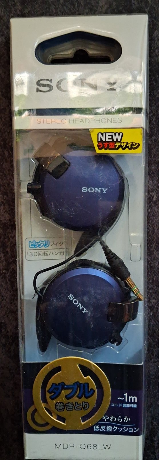 SONY MDR-Q68LW Unused Ear hook type Stereo Blue