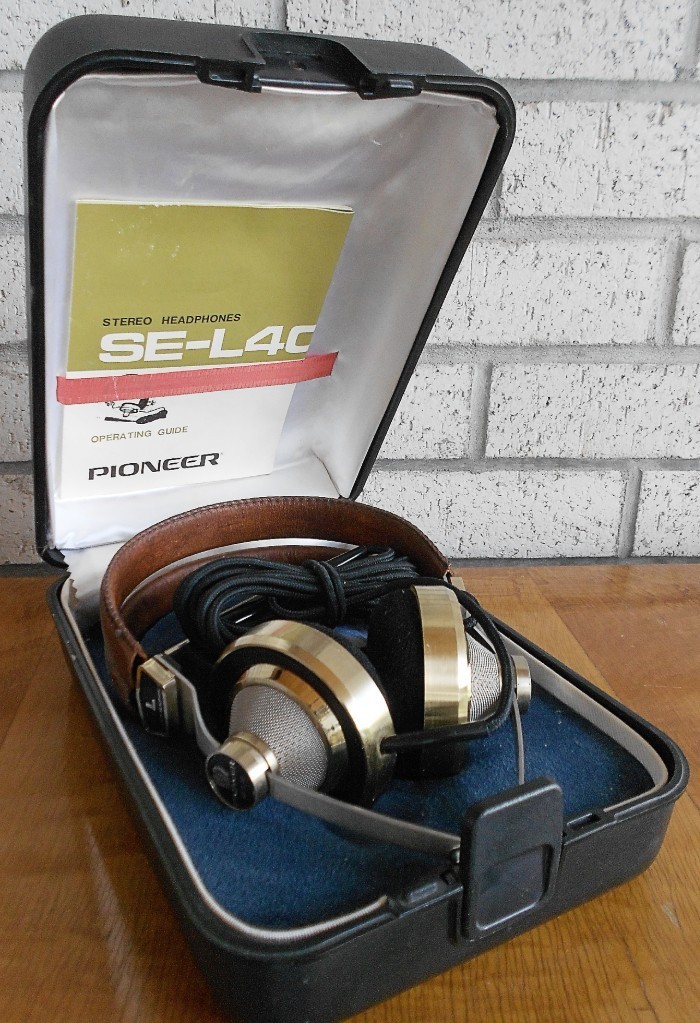 Pioneer SE-L40 headphones IN CASE vintage retro Fostex Focal Technics grouping