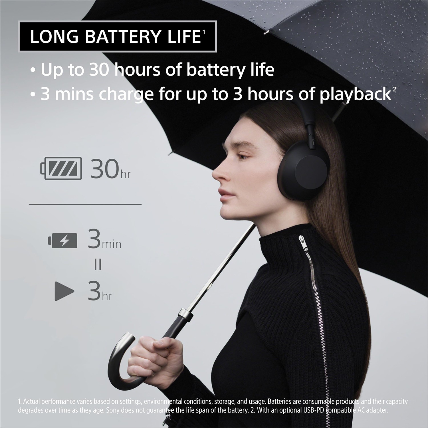 Sony WH-1000XM6 Best Wireless Noise Canceling Headphones | Black