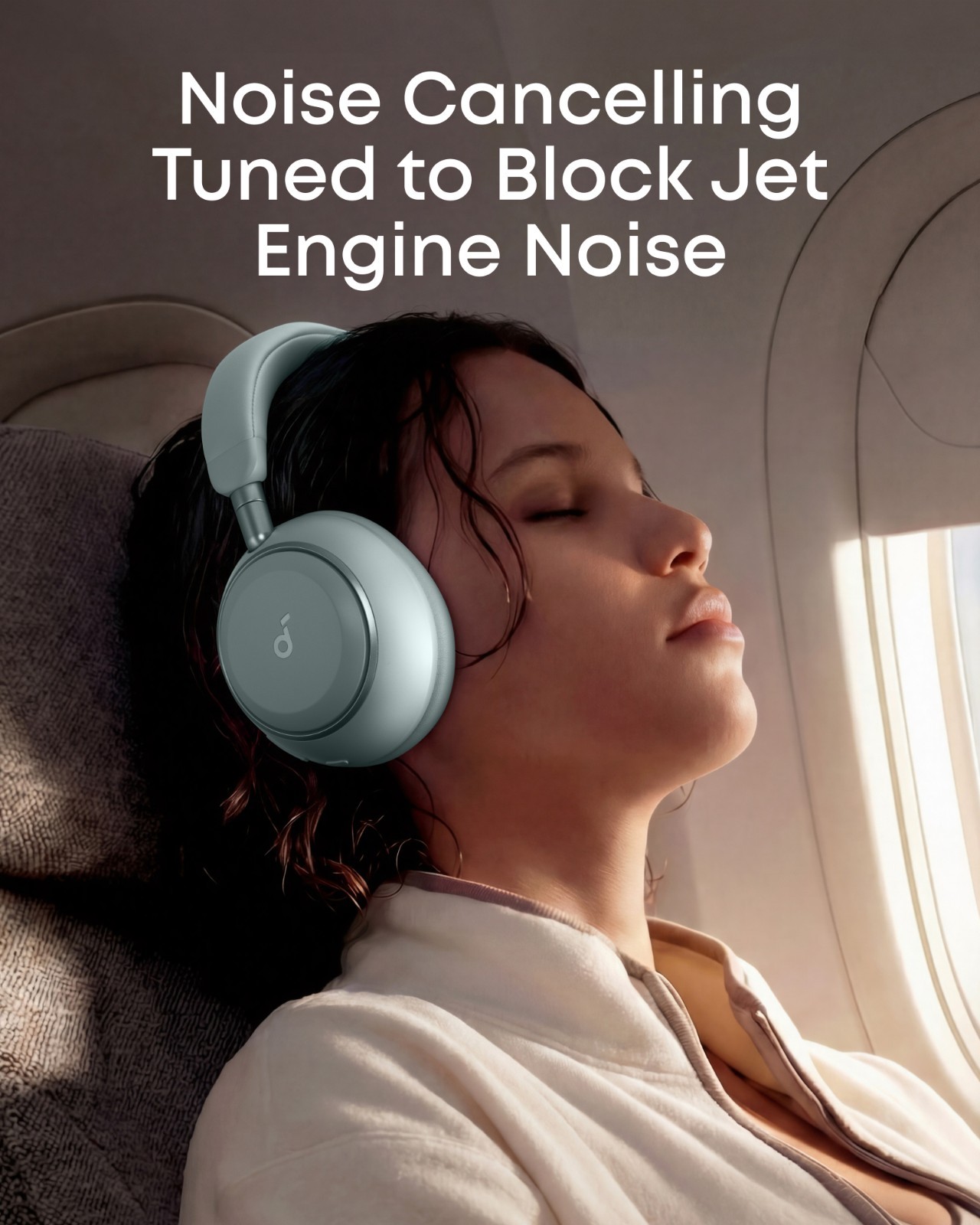 soundcore Space 2 by Anker, Active Noise Cancelling Headphones Comfortable Fit