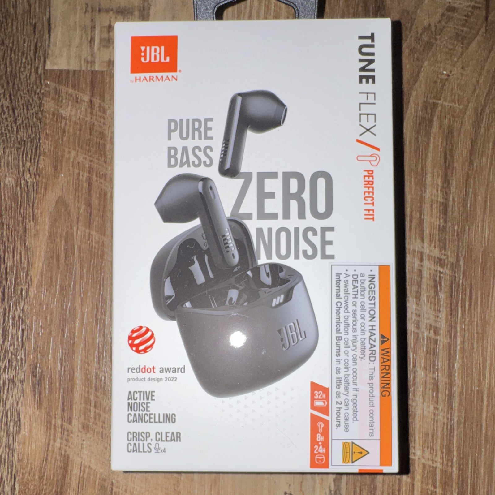 JBL Tune Flex True Wireless In-Ear Earbuds ANC Bluetooth Built-In Mic Black