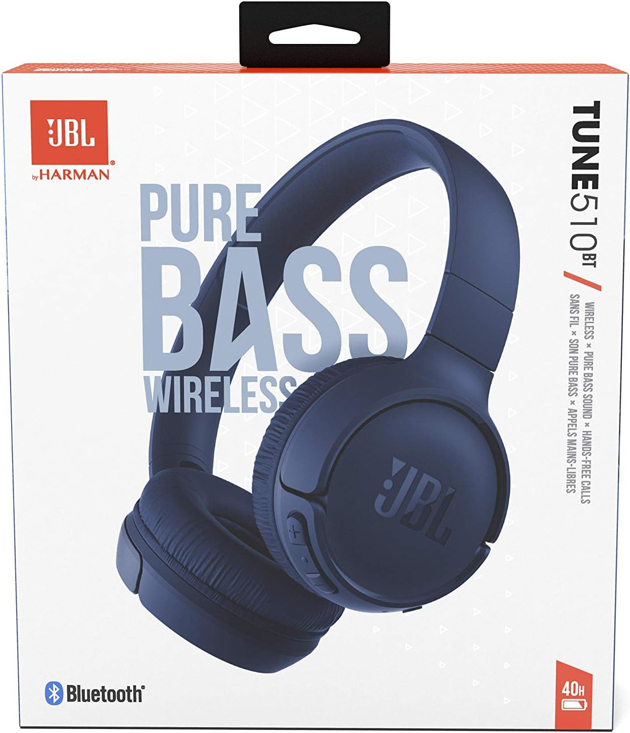 Tune 510BT – Bluetooth Headphones with up to 40 Hours Battery, Microphone for Ca