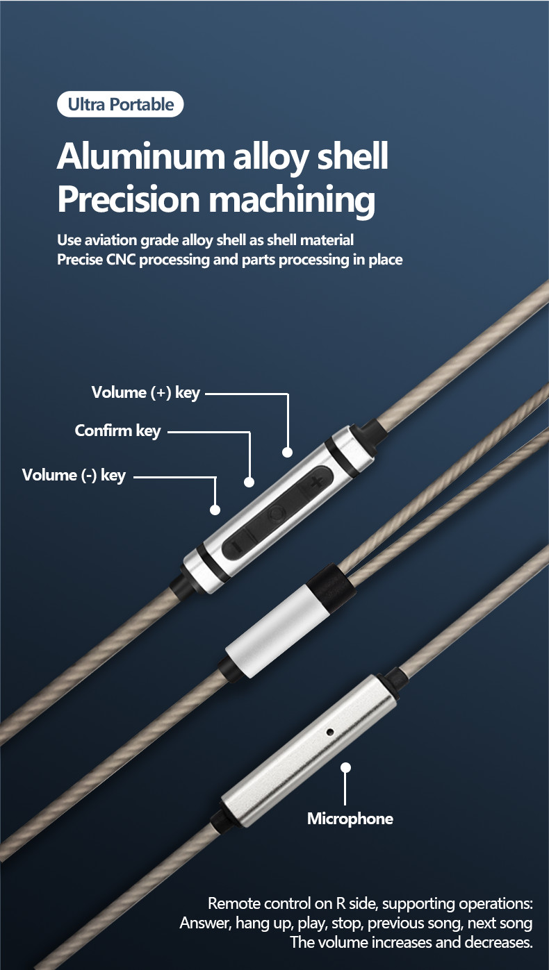 6N Occ Cable For QDC SIMGOT Weston TINHIFI AK TRN CCA KBEAR KZ In Ear Earphones