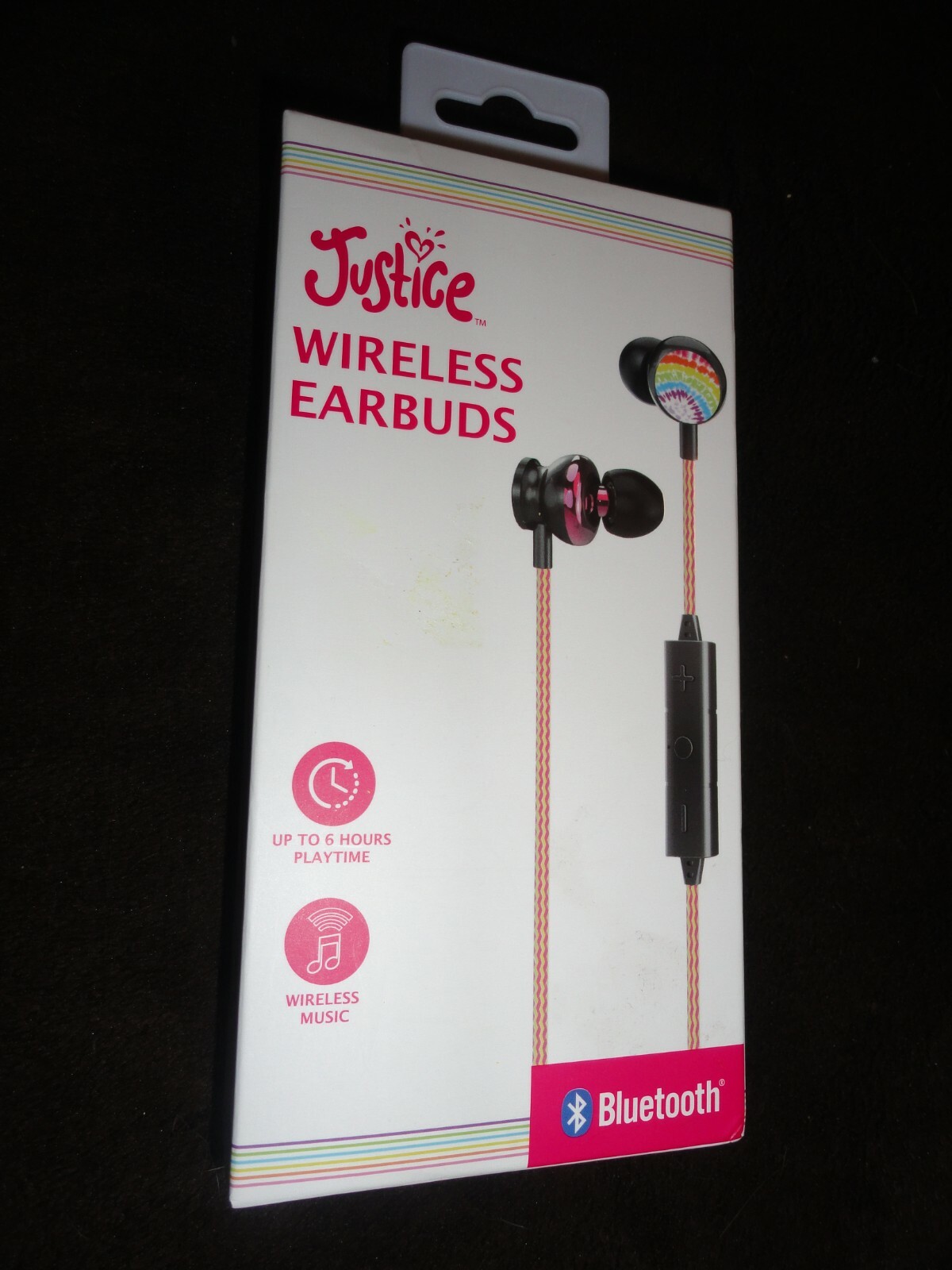 Justice Rainbow Wireless Earbuds Teenage Fashion Preteen Girls Women NEW NIP NIB
