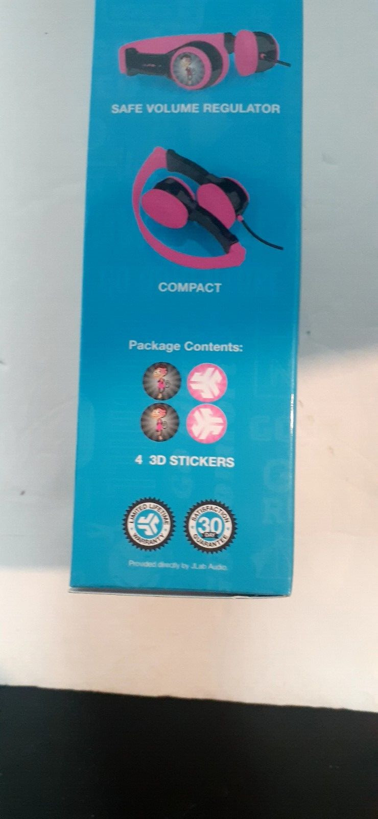 Headphones for kids Folding Kids Black/Pink Headphones 2-8 Years OldJLab JBuddie
