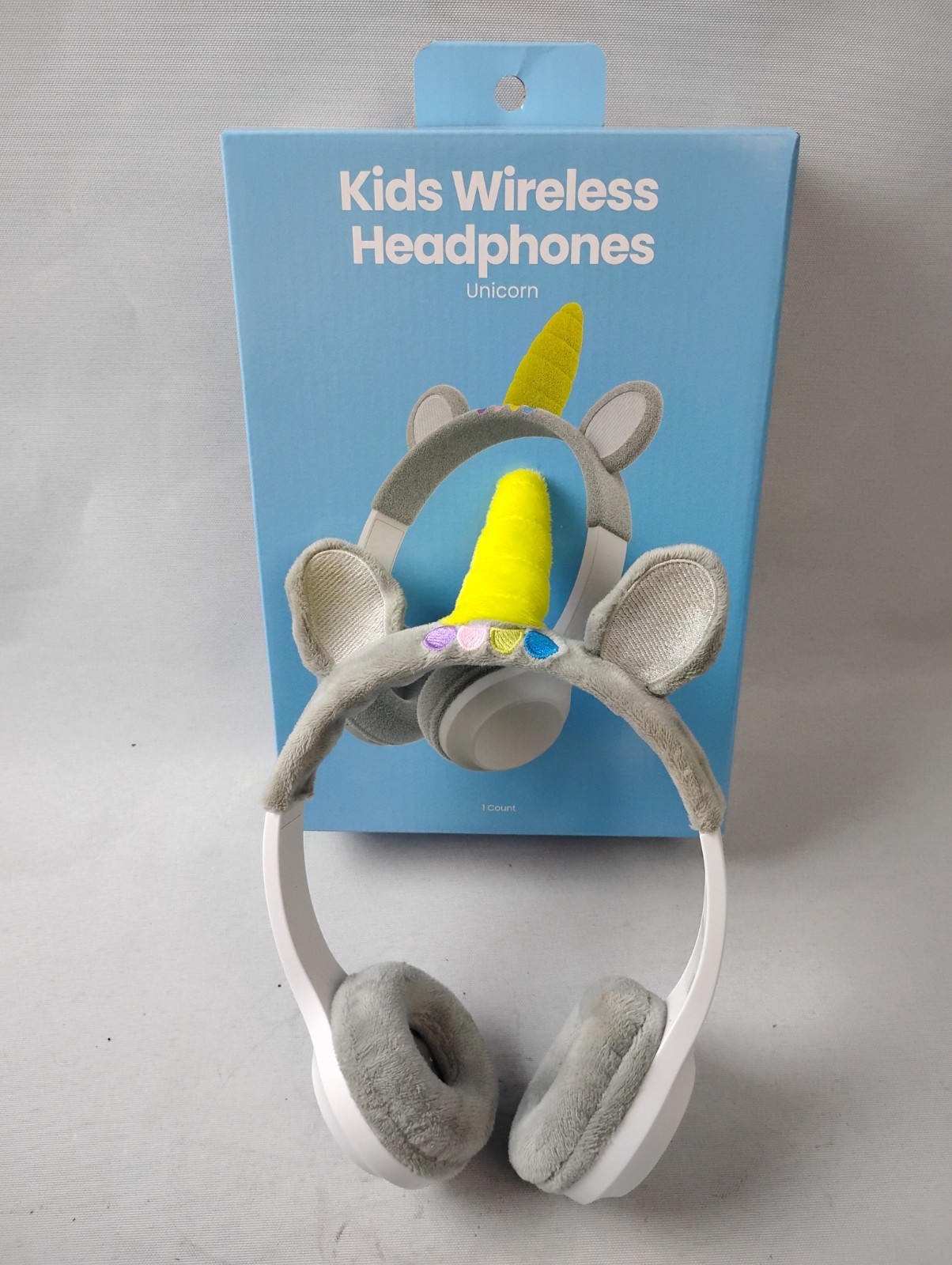 NEW! Kids Wireless Headphones with Unicorn Horn & Ears Super Soft Cushioned Pads