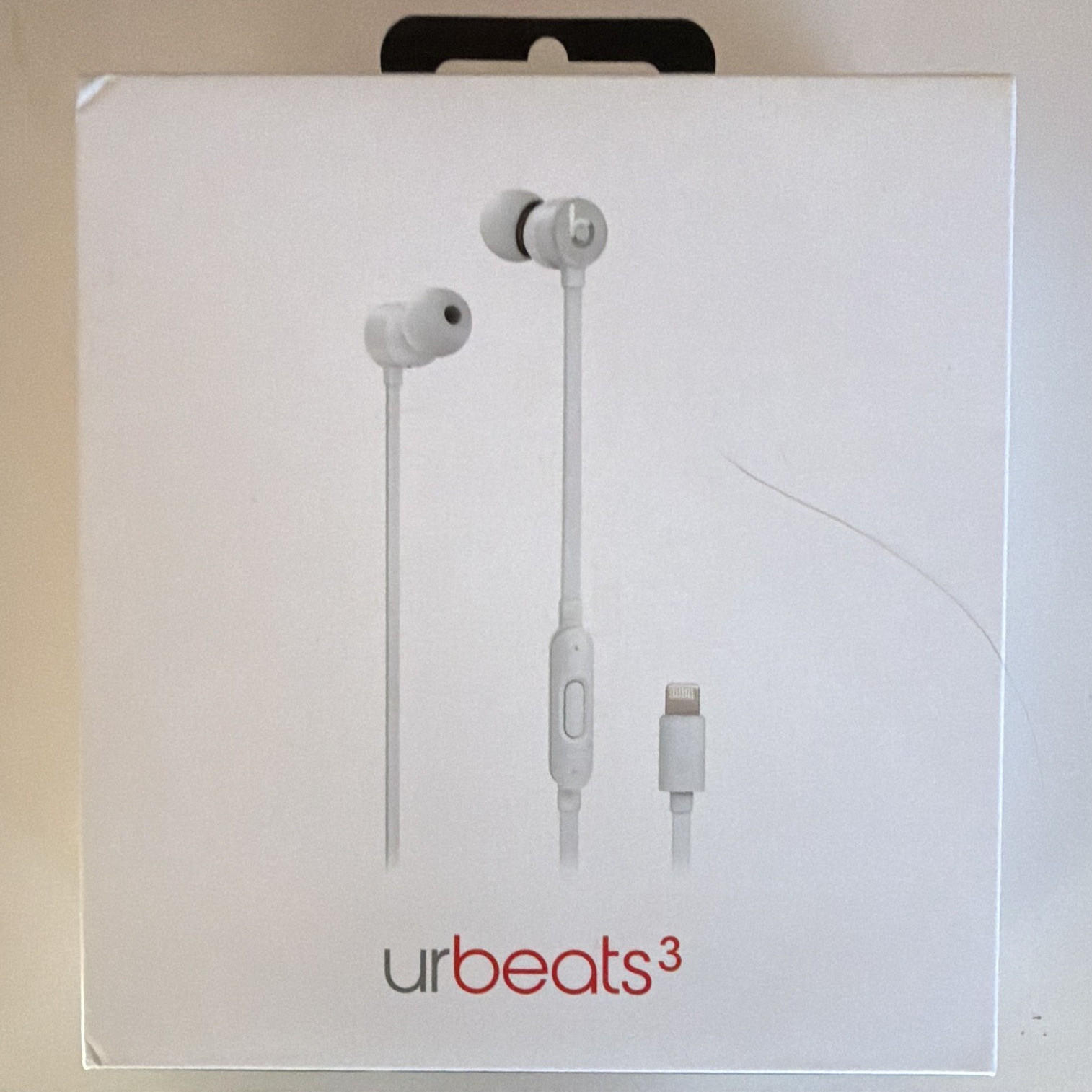 Beats by Dr. Dre urBeats3 Wired In-Ear Earbuds Lightning White In-Line Mic