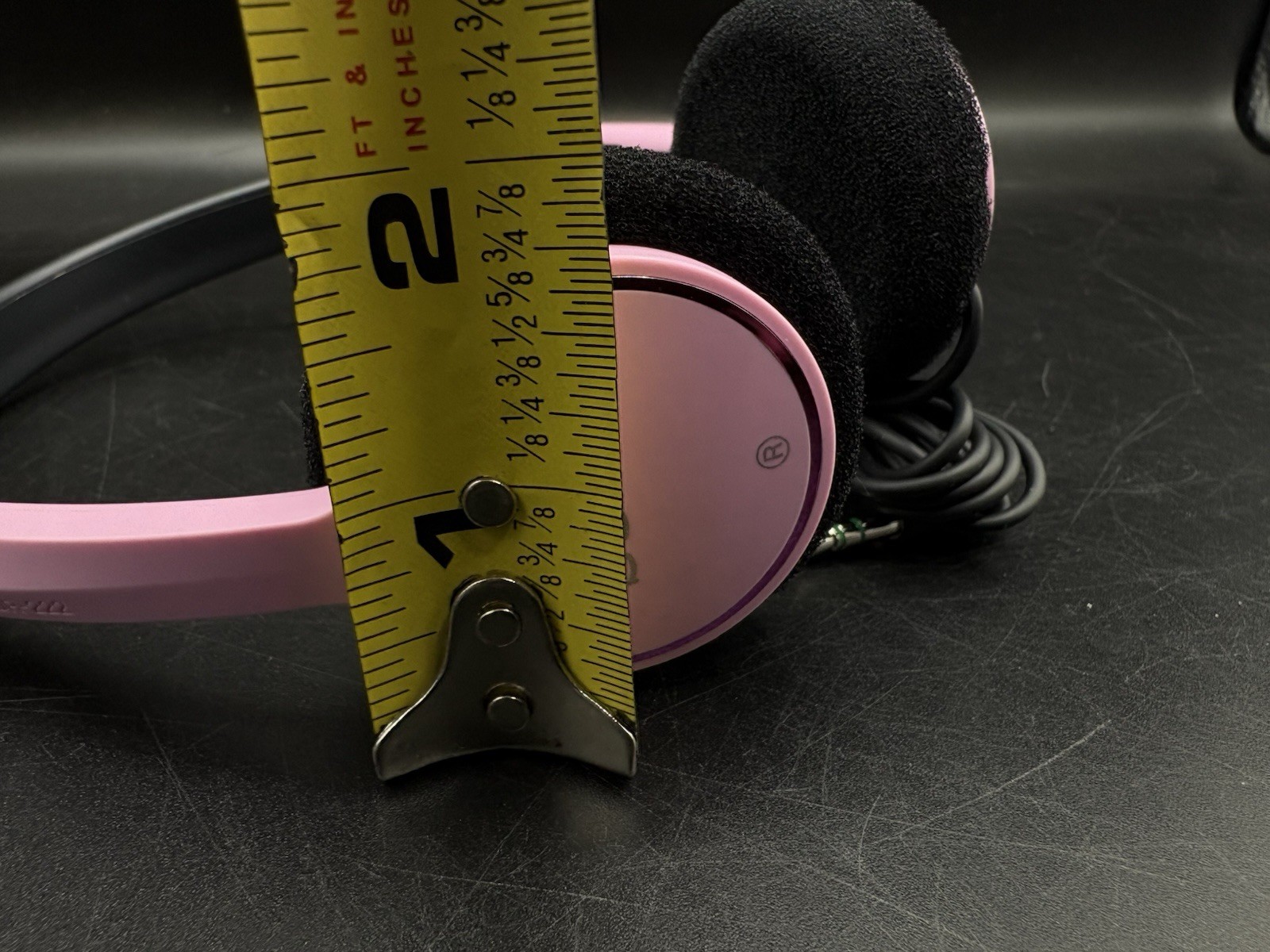 Tested and working Sony MDR-222 Headband Headphones Pink 3.5mm Jack