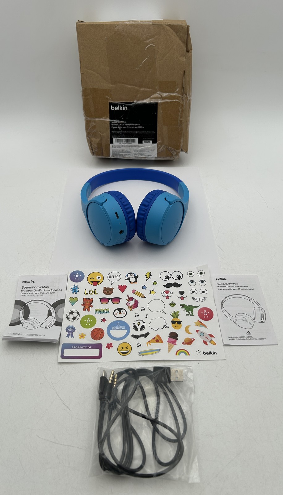 Belkin SoundForm Mini Kids Headphones Blue