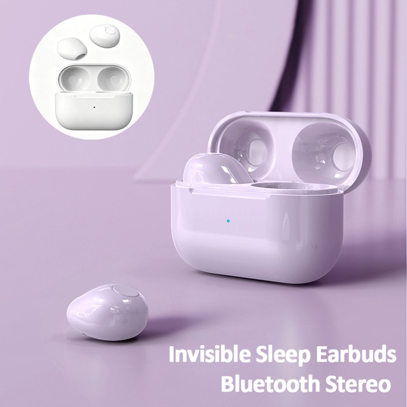 Mini Invisible Sleep Earbuds for iPhone 17/16/15/14/13/12/11 Bluetooth Earphones
