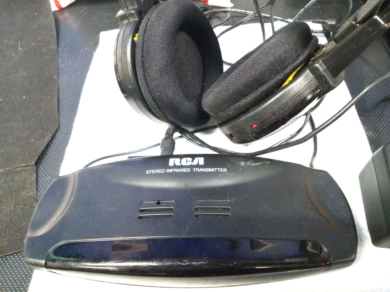 RCA Wireless Headphones- WHR120RS- Infrared, 25 Ft, Lightweight, Adjustable
