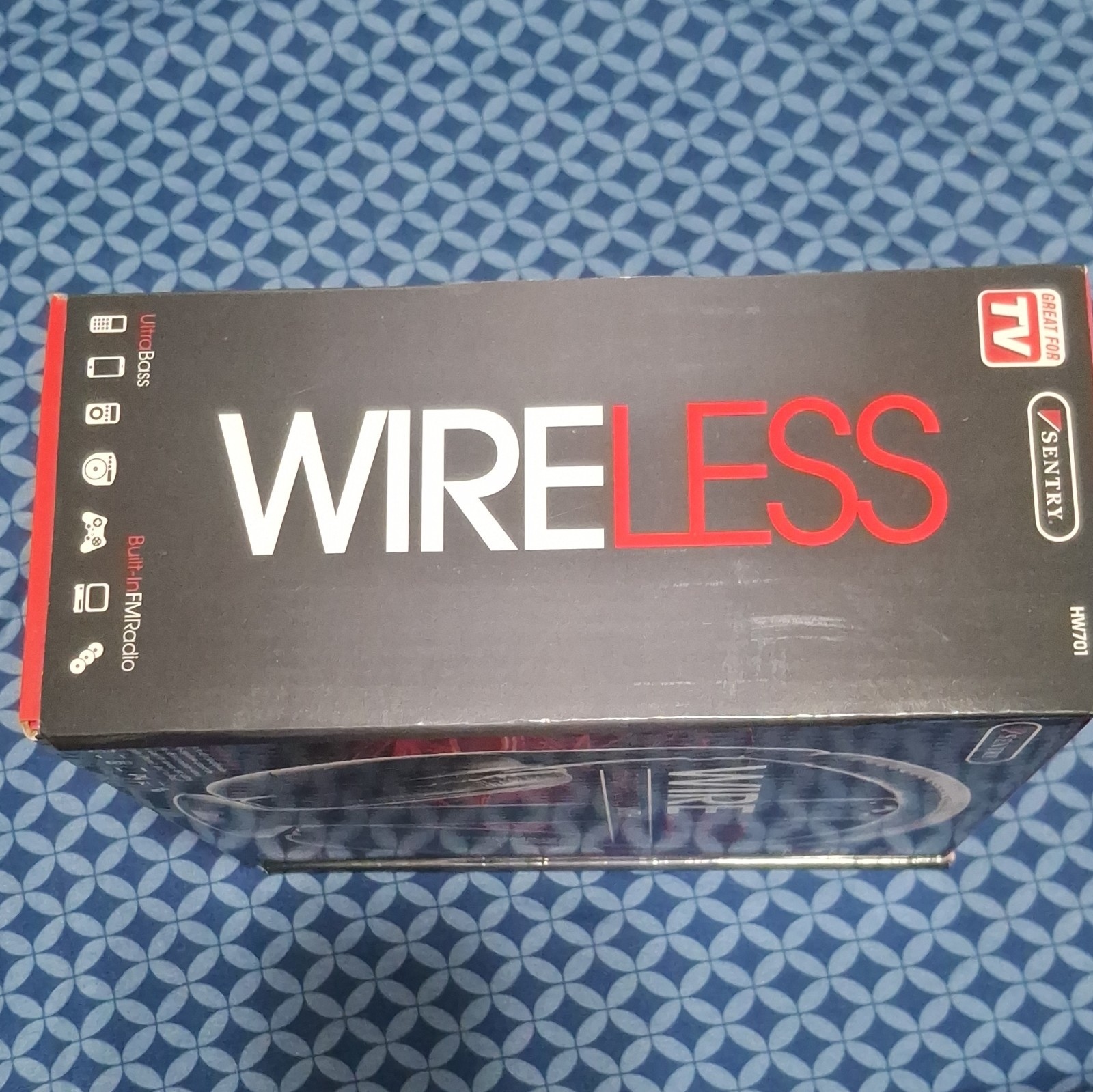 Sentry HW701 RF Wireless TV Headphones w/ FM Transmitter 100ft RCA 3.5mm