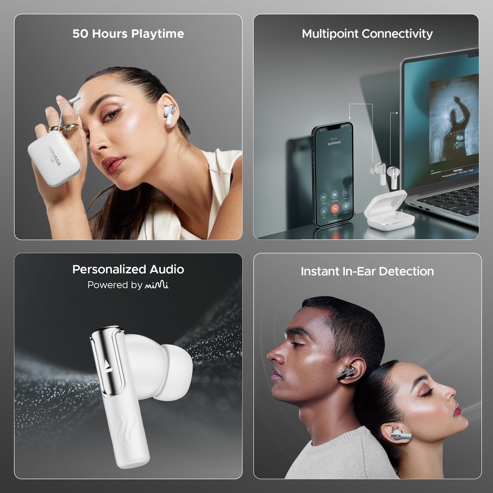 boAt Nirvana Ivy Wireless Earbuds, 50 Hours Playback, 50dB ANC, 360 Spatial…
