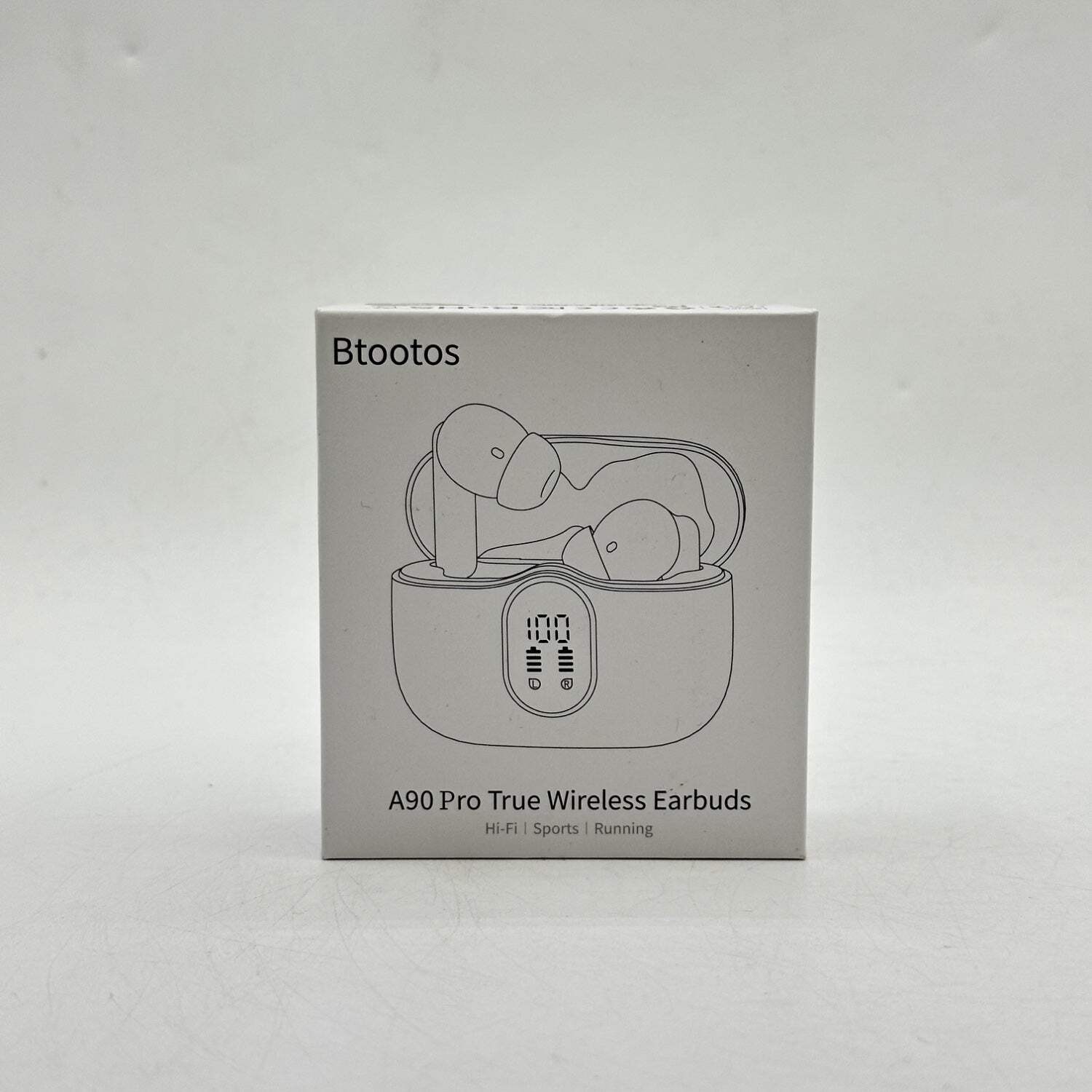 New Btootos A90 Pro Wireless In-Ear Bluetooth Headphones White