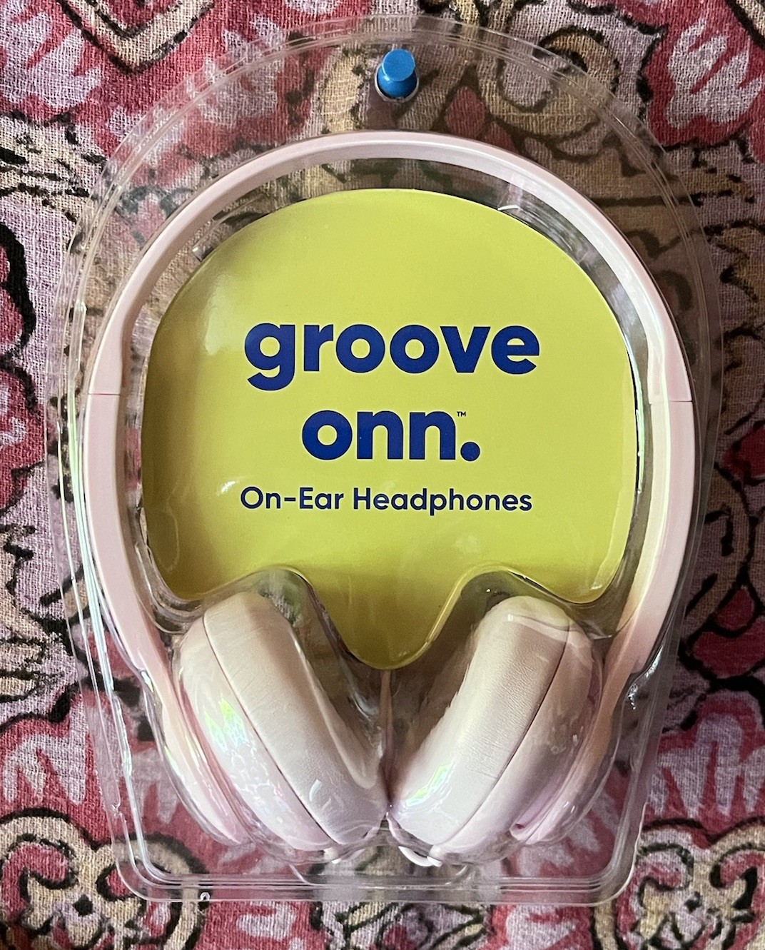 Groove Onn Wired On-Ear Headphones Pink 3.5mm Jack 3.94ft Cable NEW