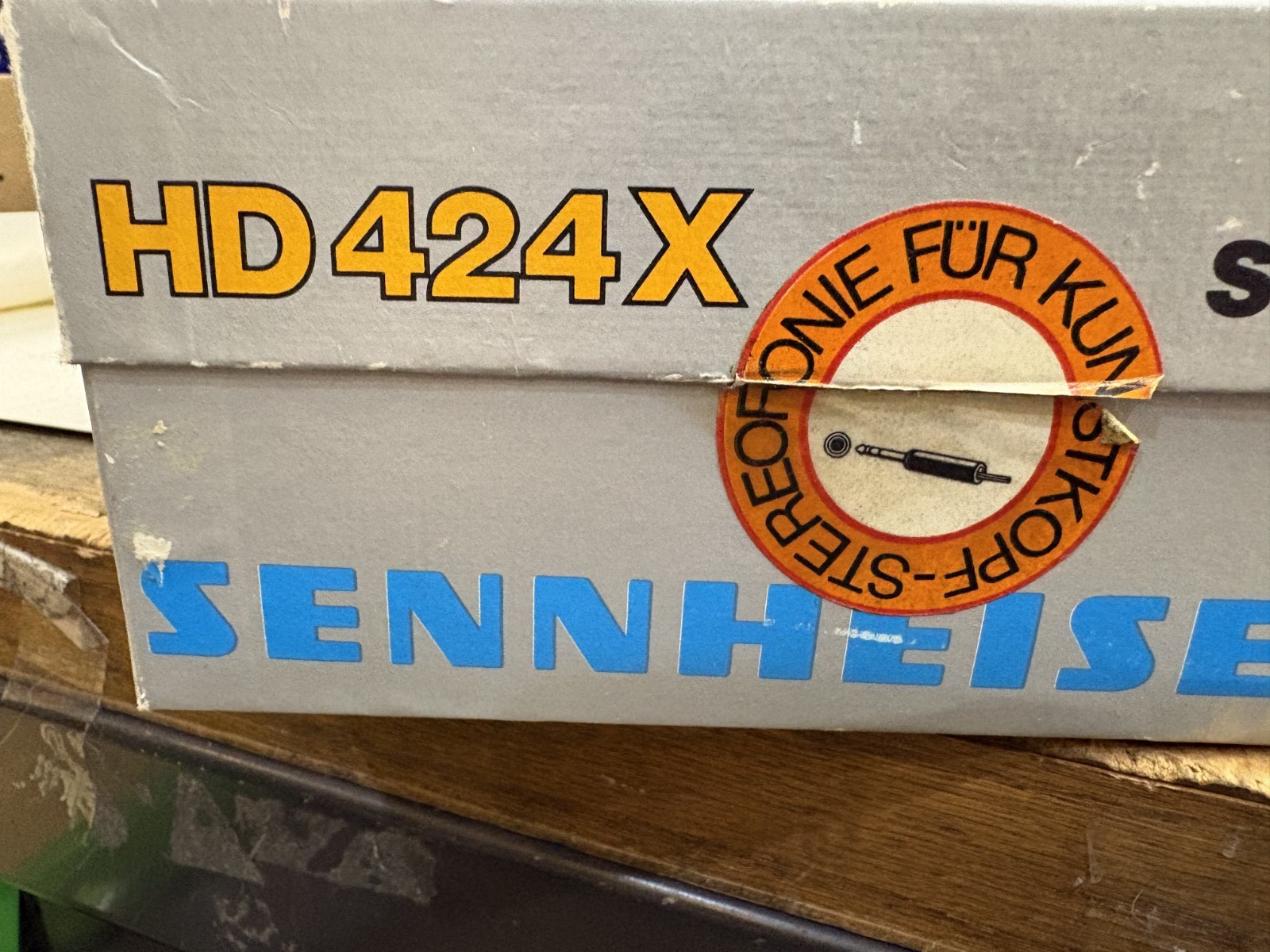 VTG ’70s Sennheiser HD 424 Headphones Tested Working Adapter NO Earpads