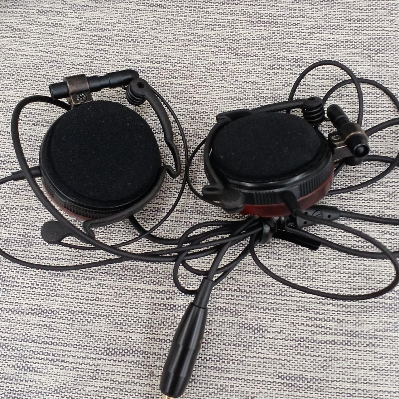 Audio Technica ATH-EW9 Ear Fit Clip-On Headphones Wooden Wood Brown JAPAN Used