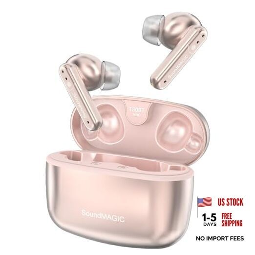 T80BT ANC True Wireless Earbuds with Hi-Res Audio – Hybrid Active Noise