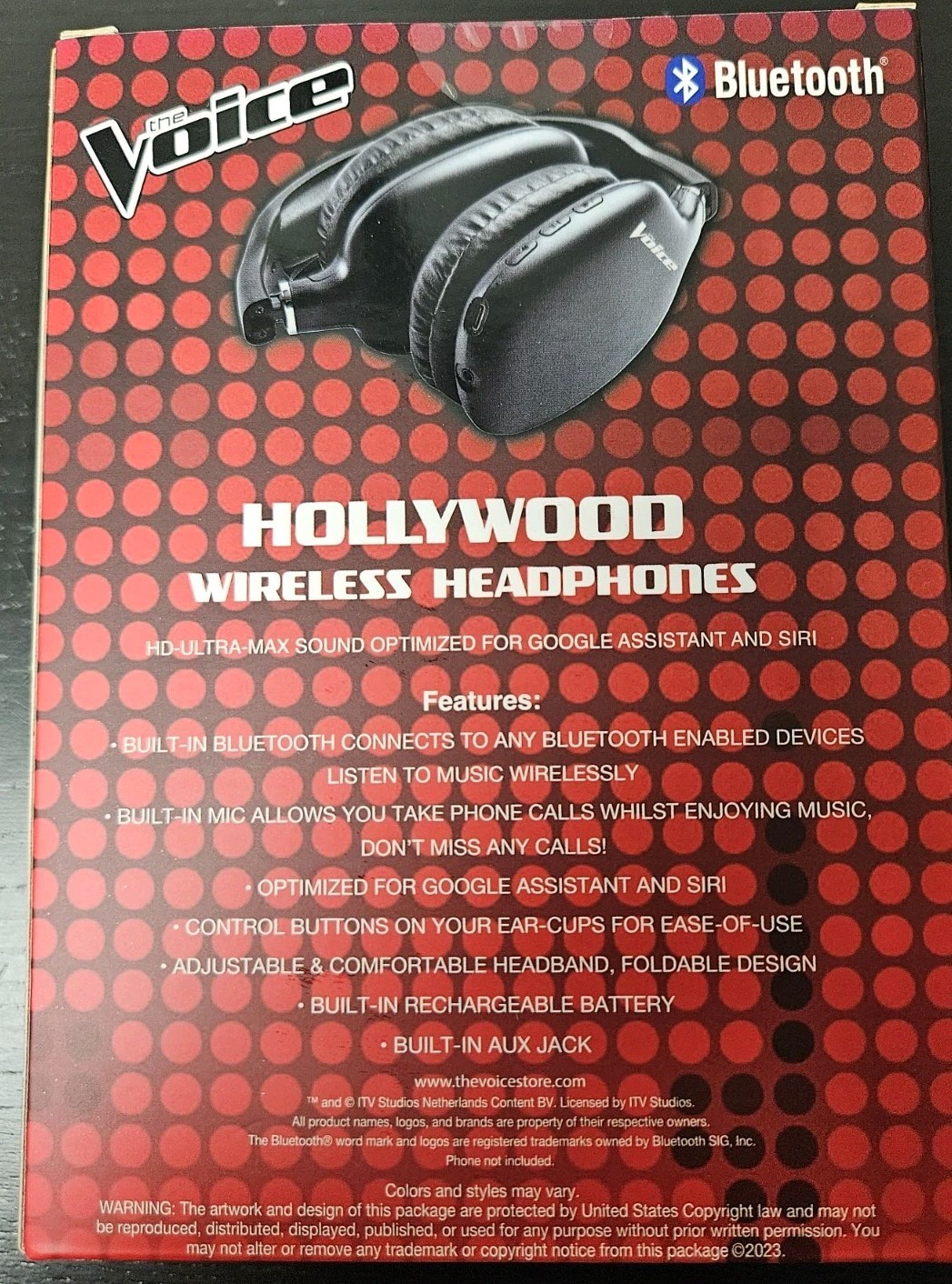The Voice Hollywood Bluetooth Wireless Headphones