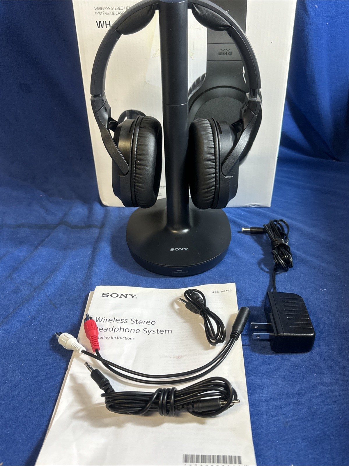 Sony RF400 Wireless Home Theater Headphones for Watching TV, Black