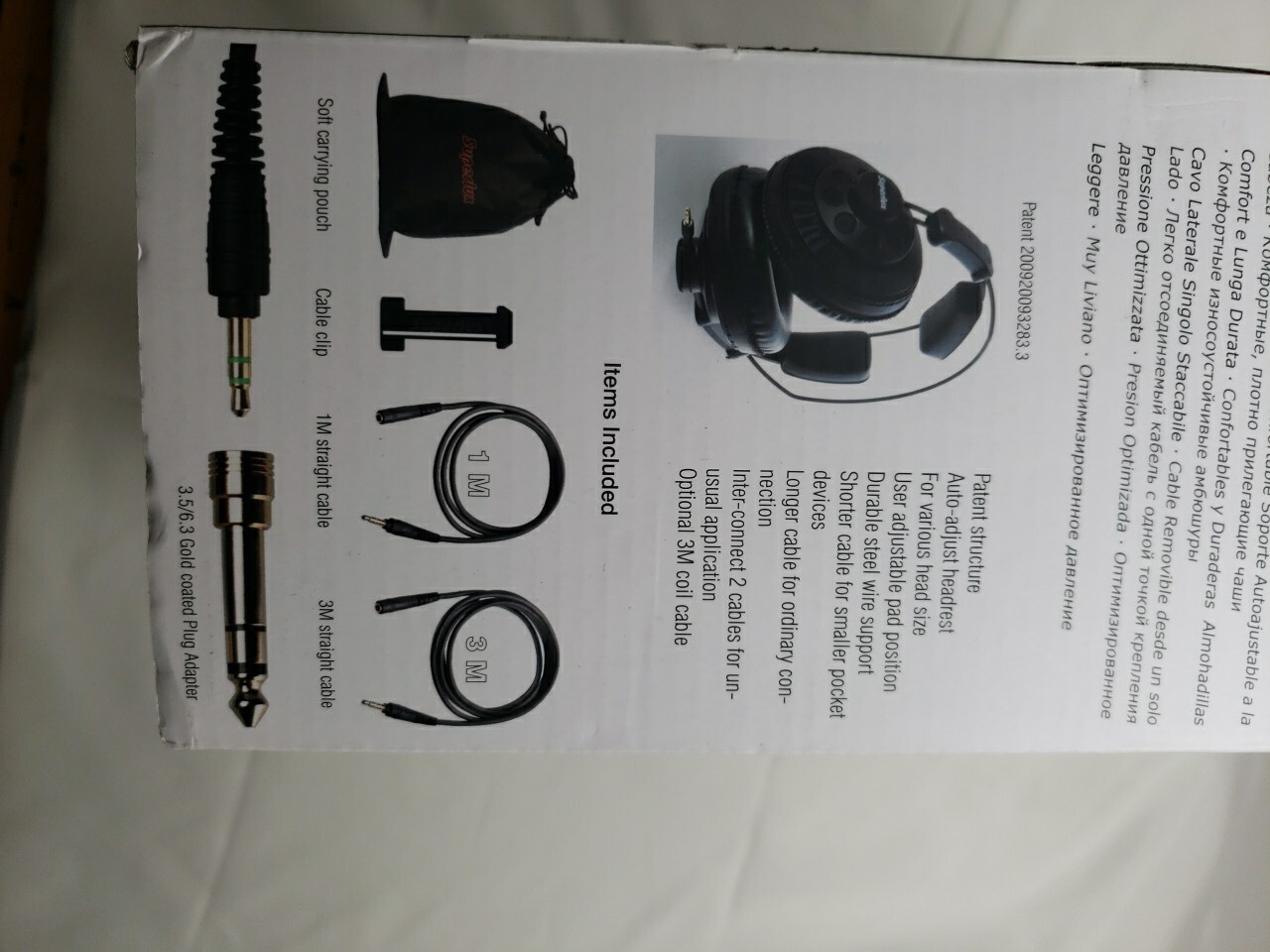 Superlux Professional Monitor Over Ear Headphone HD668B Semi-Open type Black