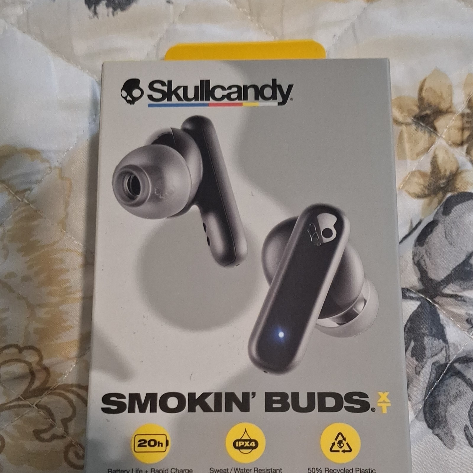 Skullcandy Smokin’ Buds XT True Wireless Bluetooth In-Ear Earbuds Black USB-C