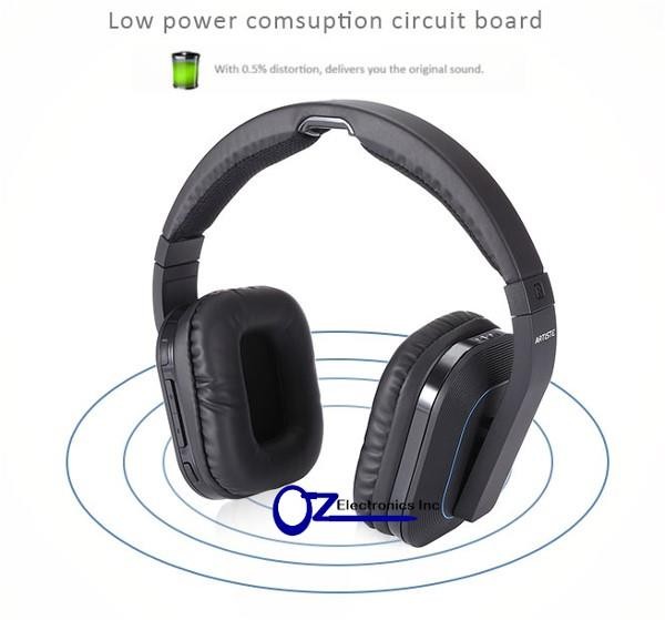 Artiste D1 2.4G HiFi Stereo Wireless Digital Headphones watching TV listen music