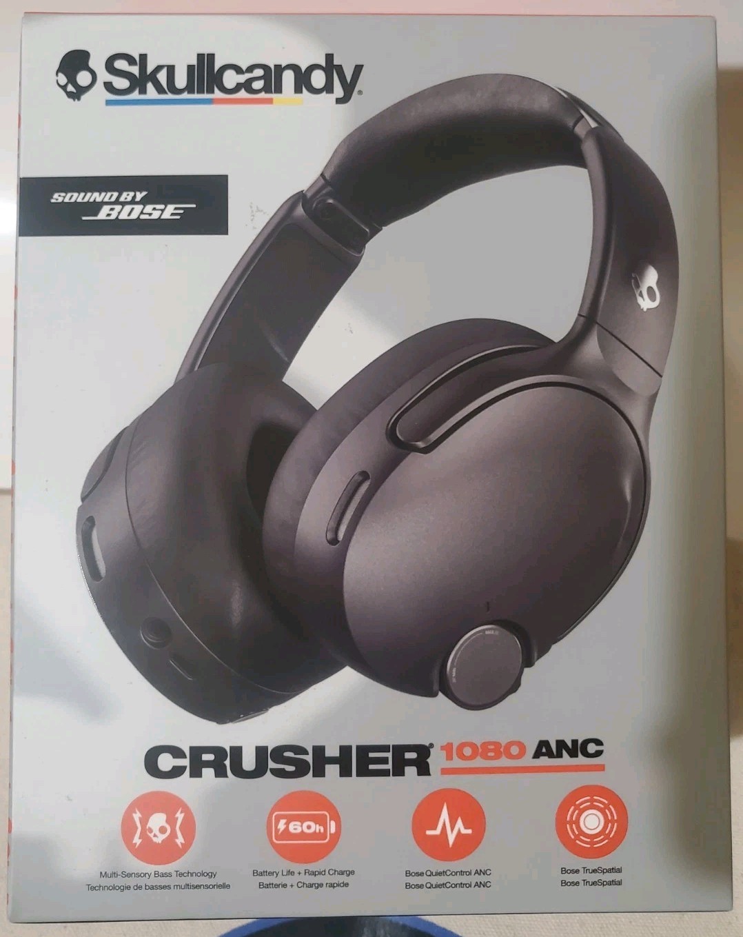 Skullcandy Crusher 1080 ANC X Bose Bluetooth Wireless Over Ear Black + Tote