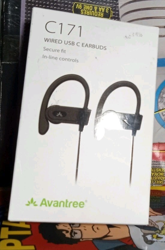 Avantree C171 – USB-C Wired Earbuds with Microphone & Volume Controls, Compatibl