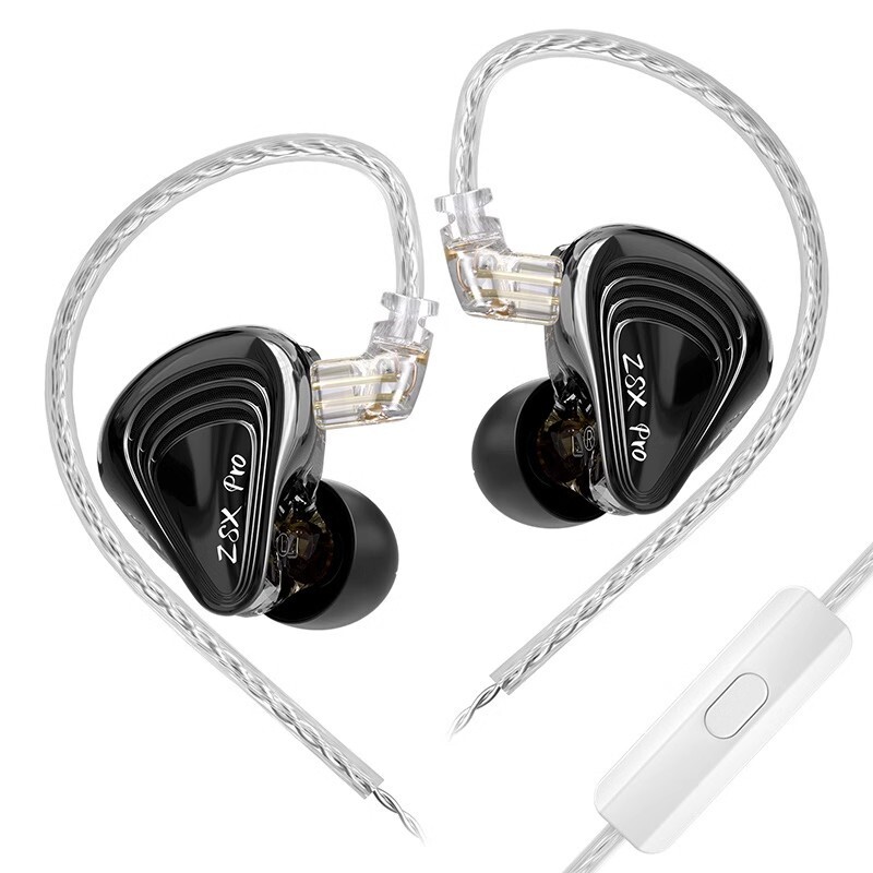 KZ ZSX Pro 5BA+1DD Hybrid Drive 12 Unit Earphones HIFI Music Earbuds Game Headse