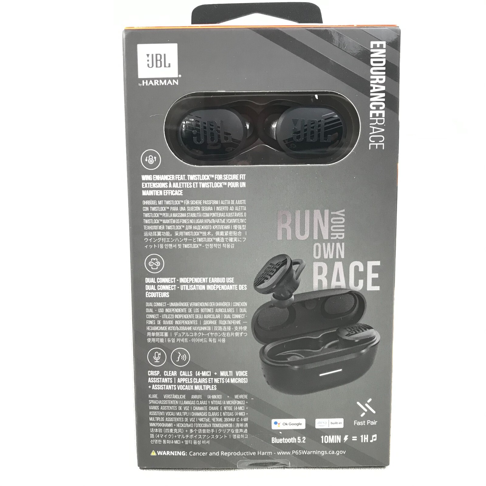JBL Endurance Race TWS Waterproof Bluetooth Earbuds True Wireless Smart Ambient