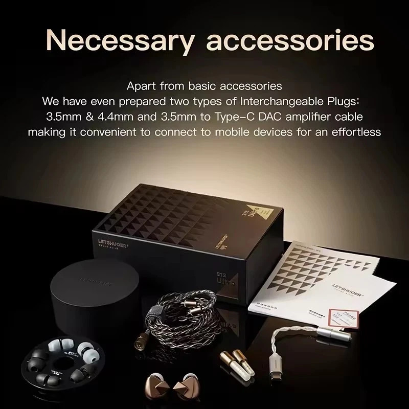Letshuoer S12 Ultra In-Ear Earphone 14.8mm Large Planar Magnetic Driver Monitor