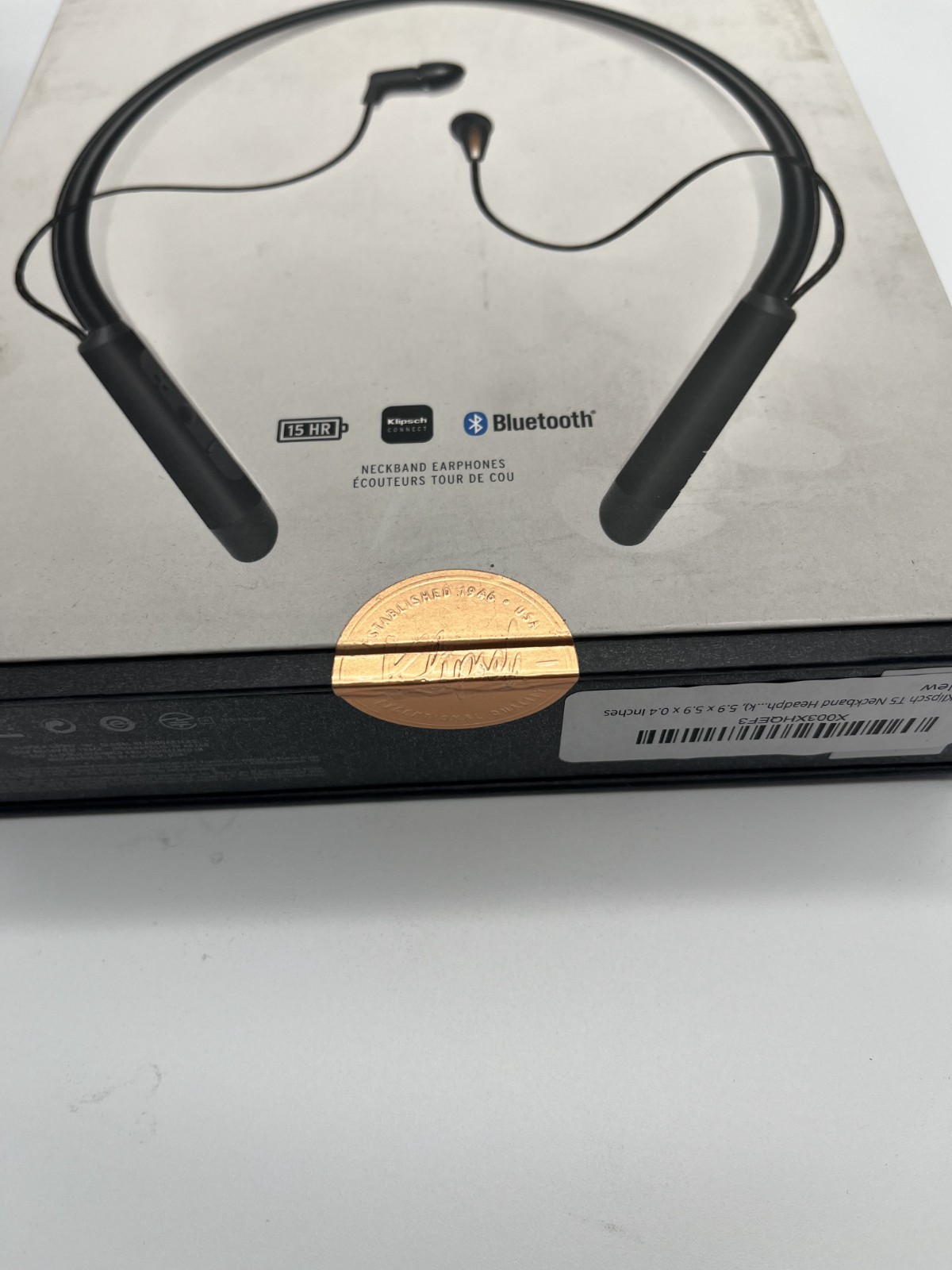 Klipsch T5 Neckband in-ear wireless Bluetooth earphones headphones