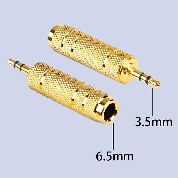 Headphone Adapter 6.35mm Male to 3.5mm Female Stereo Audio Aux Adapter 3.5mm to