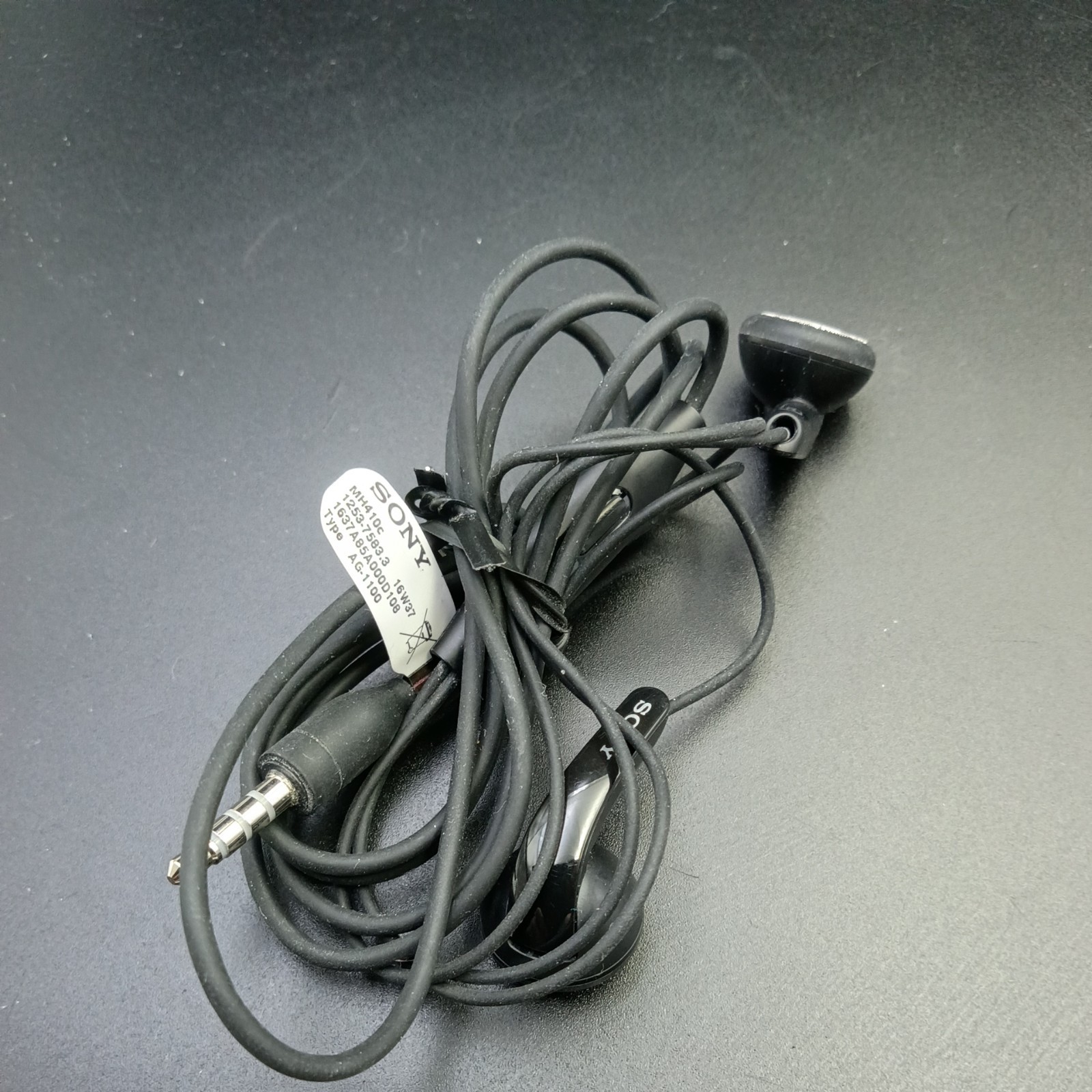 OEM SONY XPERIA Earbuds Wired MH410C Black 3.5mm Straight Jack Microphone