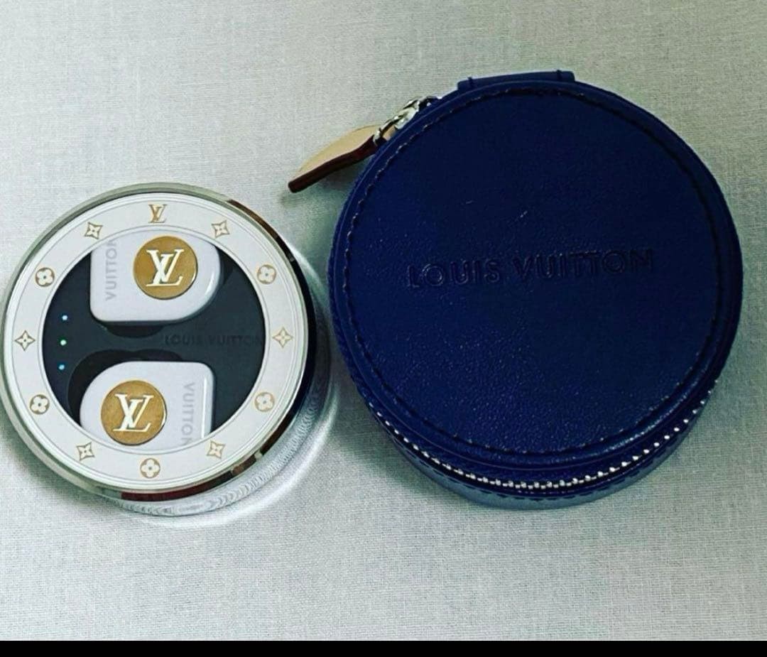 Louis Vuitton Horizon Wireless Earphones White Gold Monogram Bluetooth japan