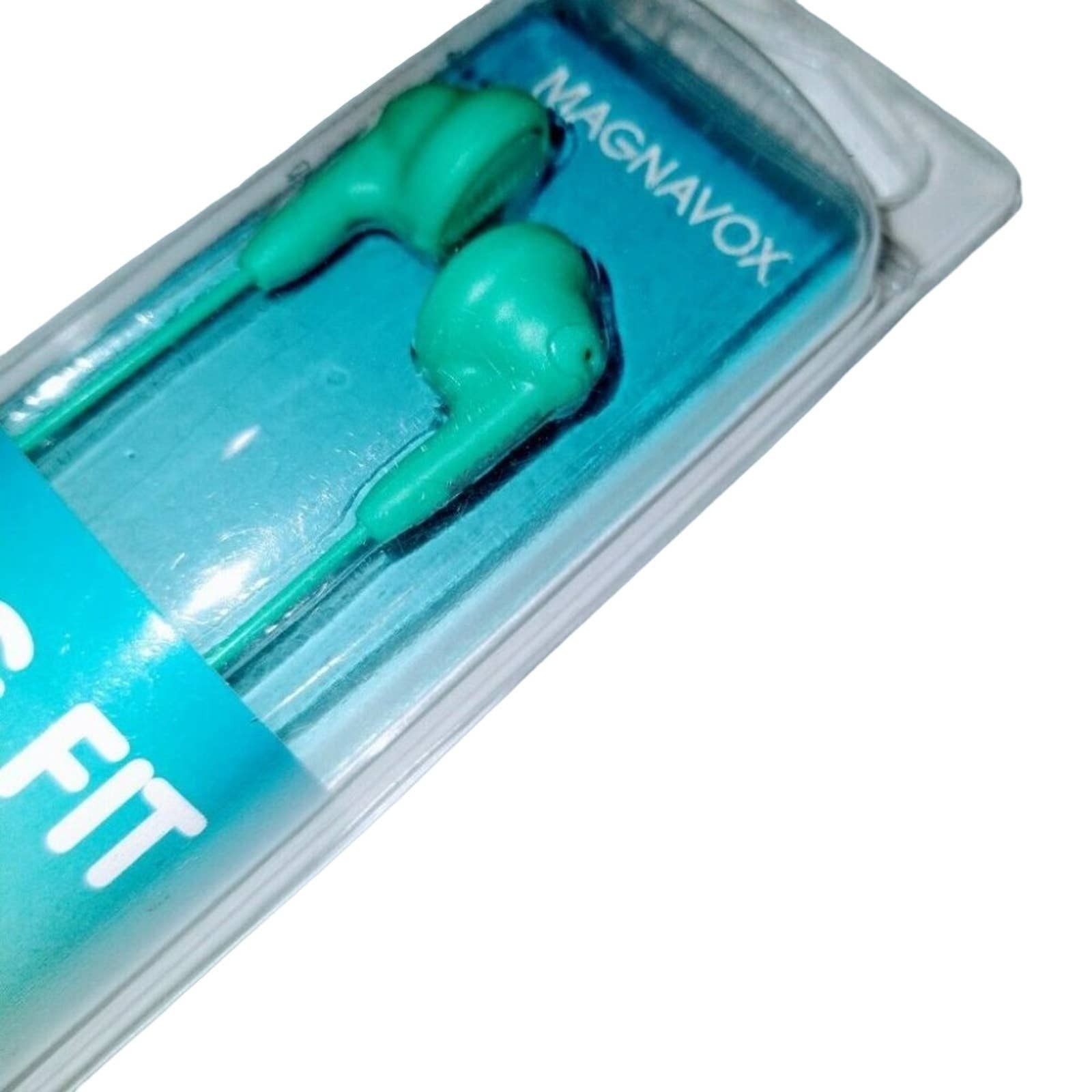 Magnavox Snug Fit Smooth Bass Handsfree Earphones 15mm Clear Sound Teal Earbuds