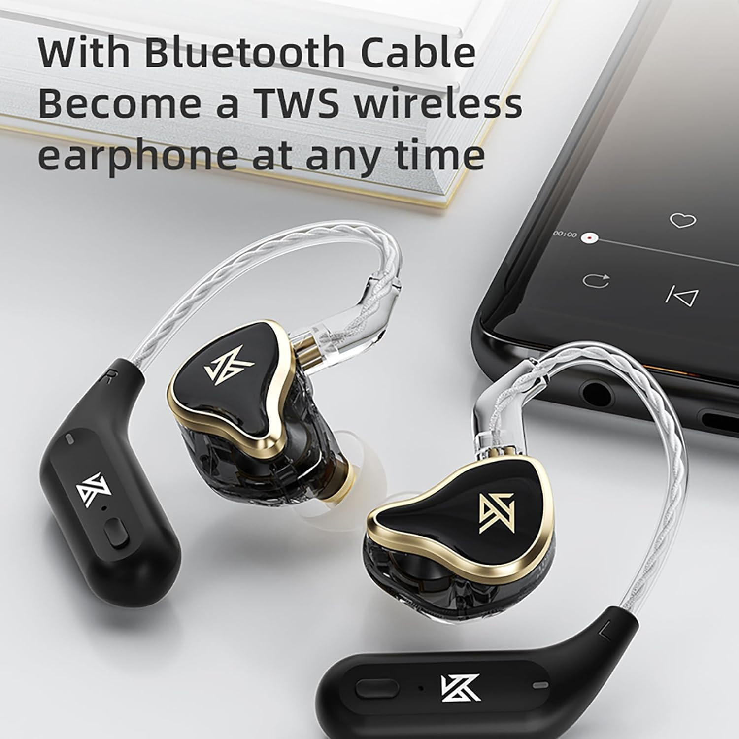 CCA KZ ZAS in Ear Monitor Headphones 16 Units 7BA 1DD Hybrid Drivers Hifi IEM Ea