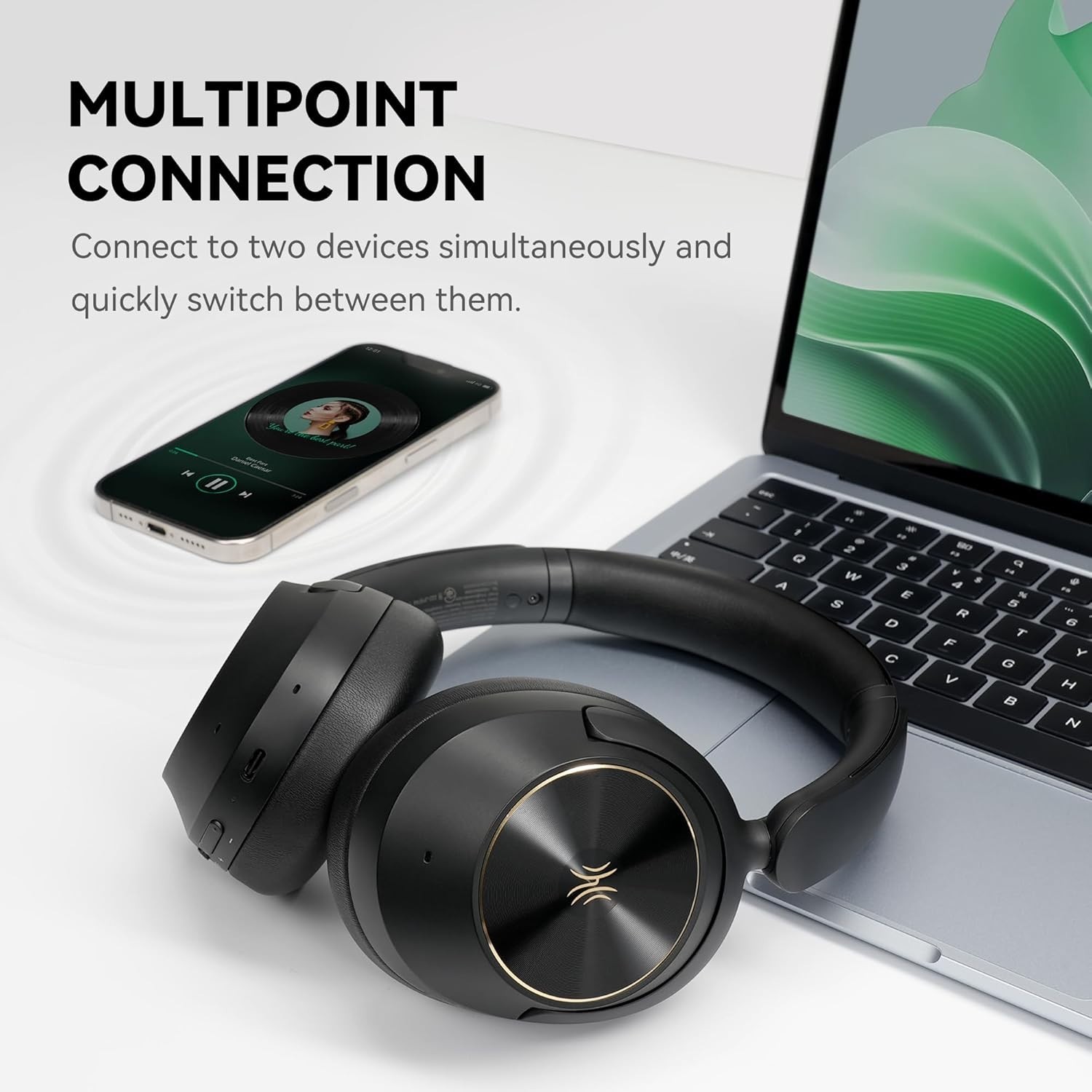 OneOdio Focus A6 Hybrid Active Noise Cancelling Headphones LDAC Hi-Res Lossless