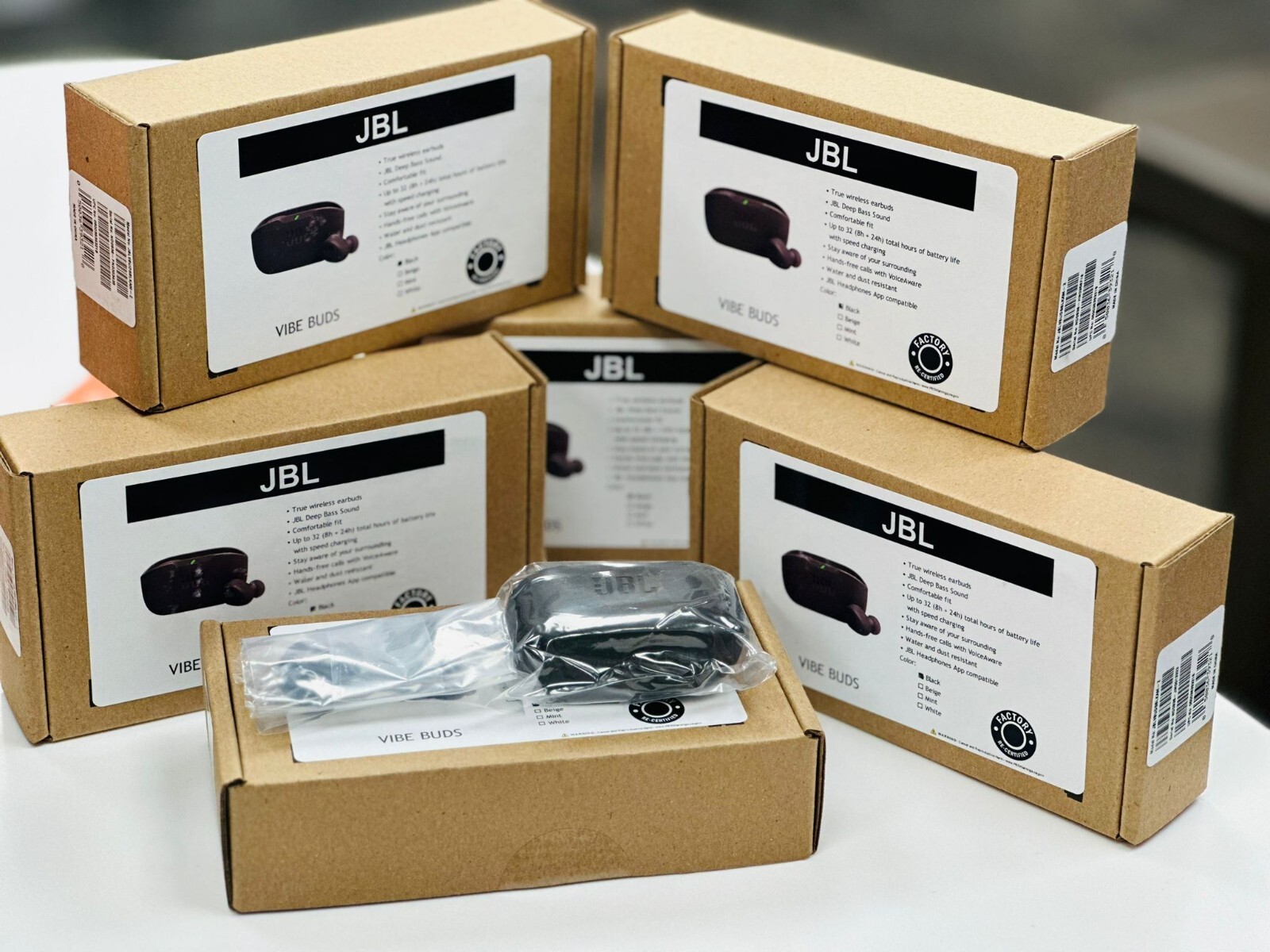 JBL – Vibe Buds True Wireless Earbuds – Black