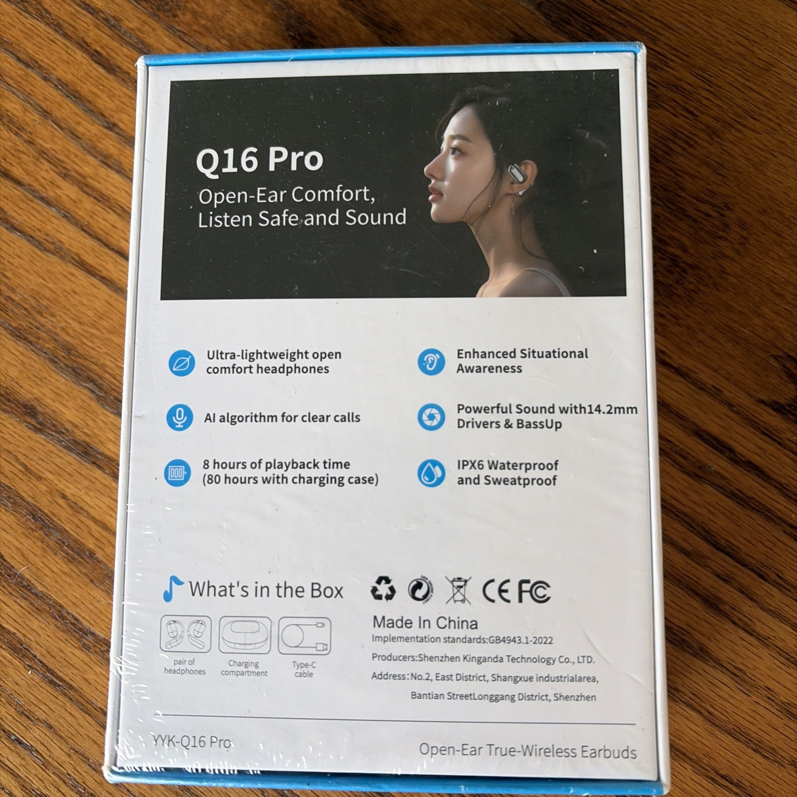 YYK-Q16 Pro Open-Ear Earbuds Brand New Sealed