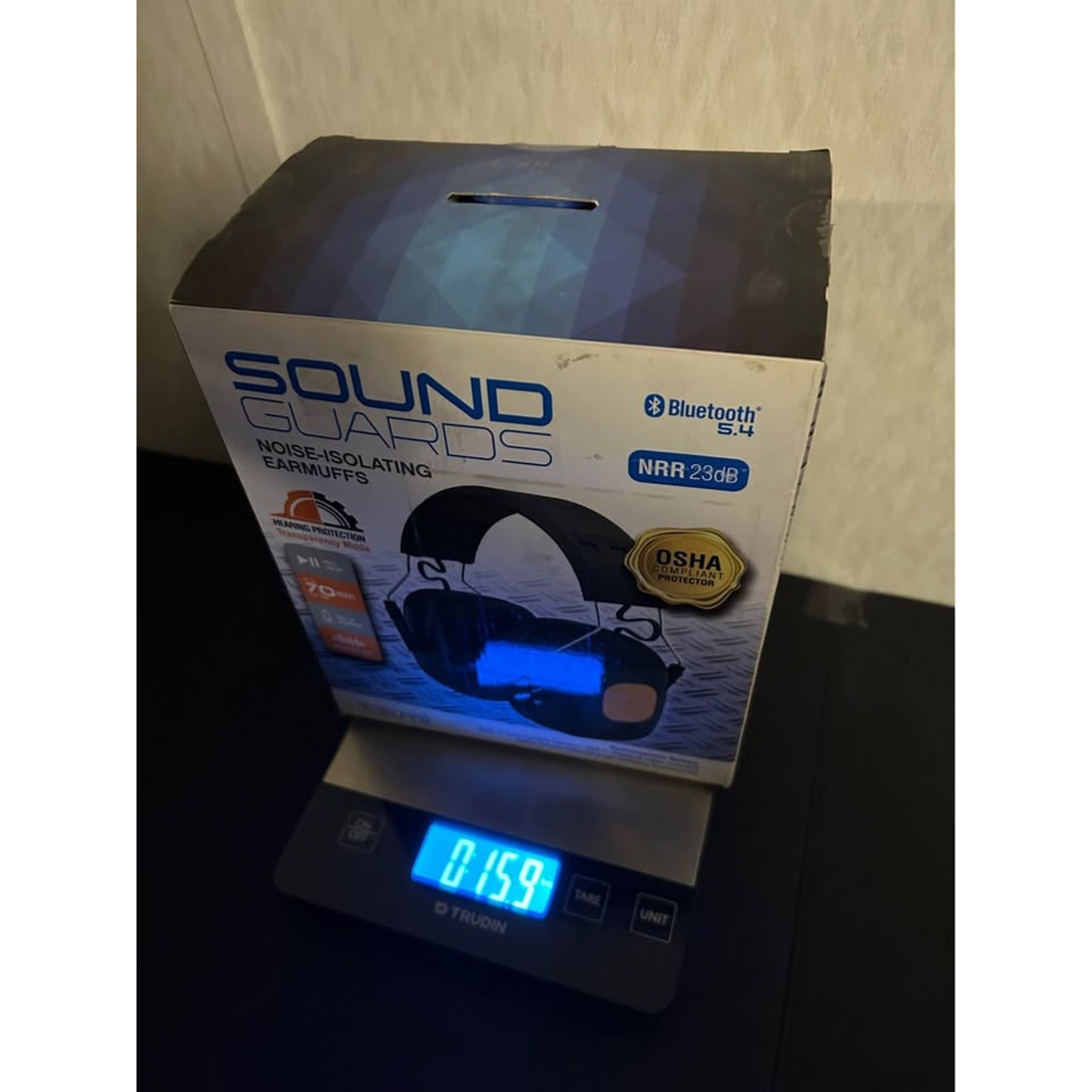 Tzumi SoundGuards Bluetooth Noise Isolating Earmuffs Hearing Protection NRR 23dB