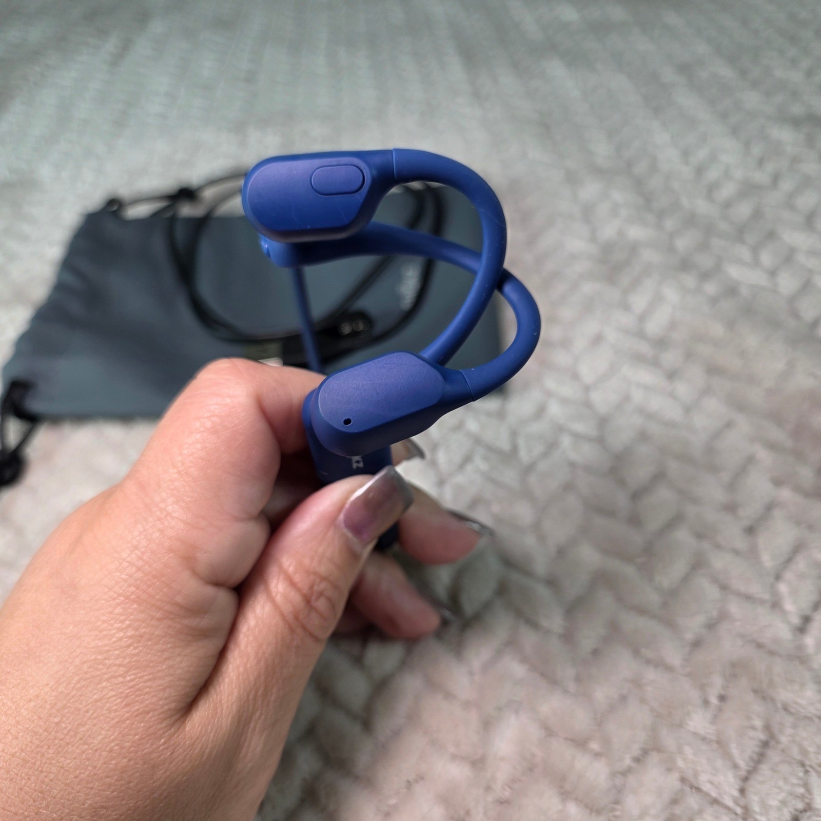 Shokz OpenRun S803 Bone Conduction Bluetooth Sport Headphones Blue Wireless